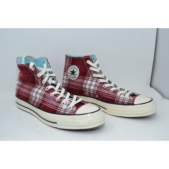 Converse Chuck Taylor All Star 70 Hi Red White Plaid Pack W13.5/ M 11.5 -162403C - Picture 1 of 16